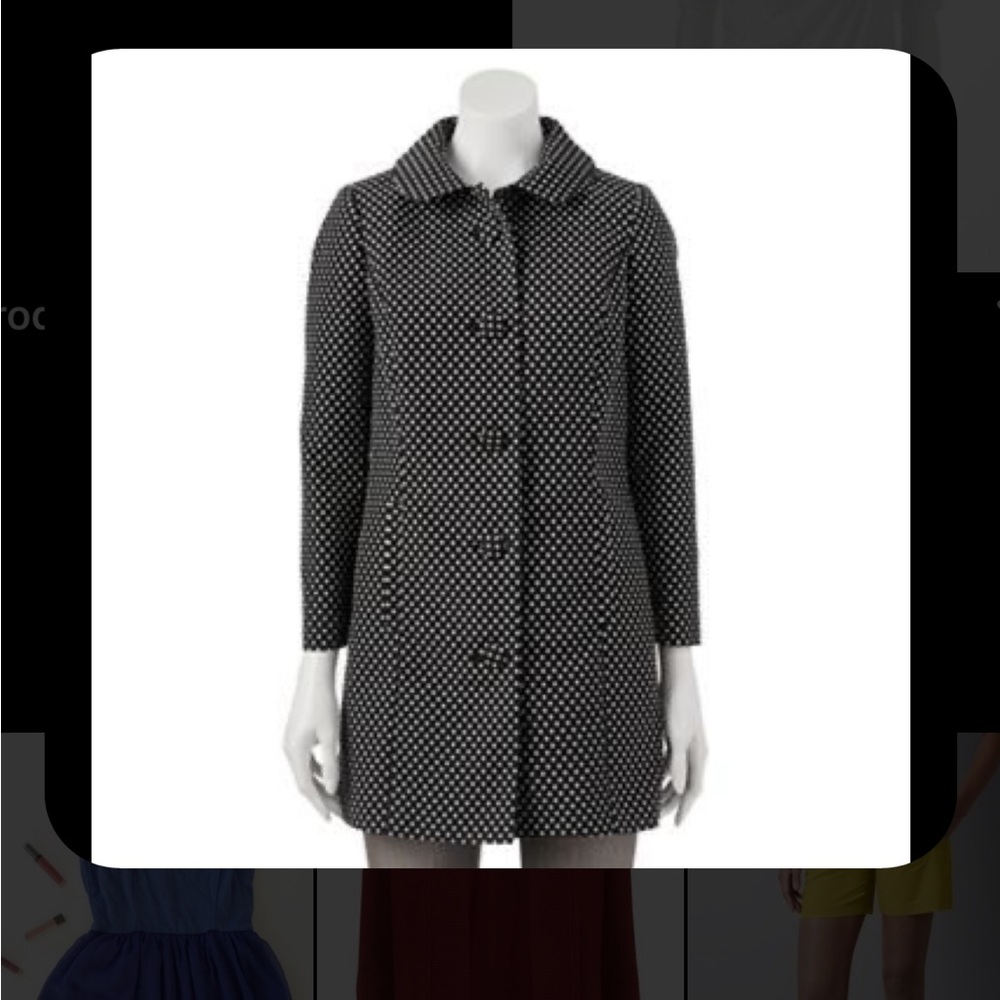 Lauren Conrad dot jacquard jacket. Size 14